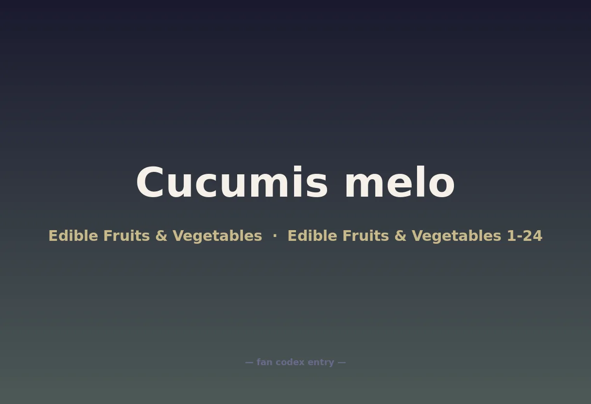 Cucumis melo