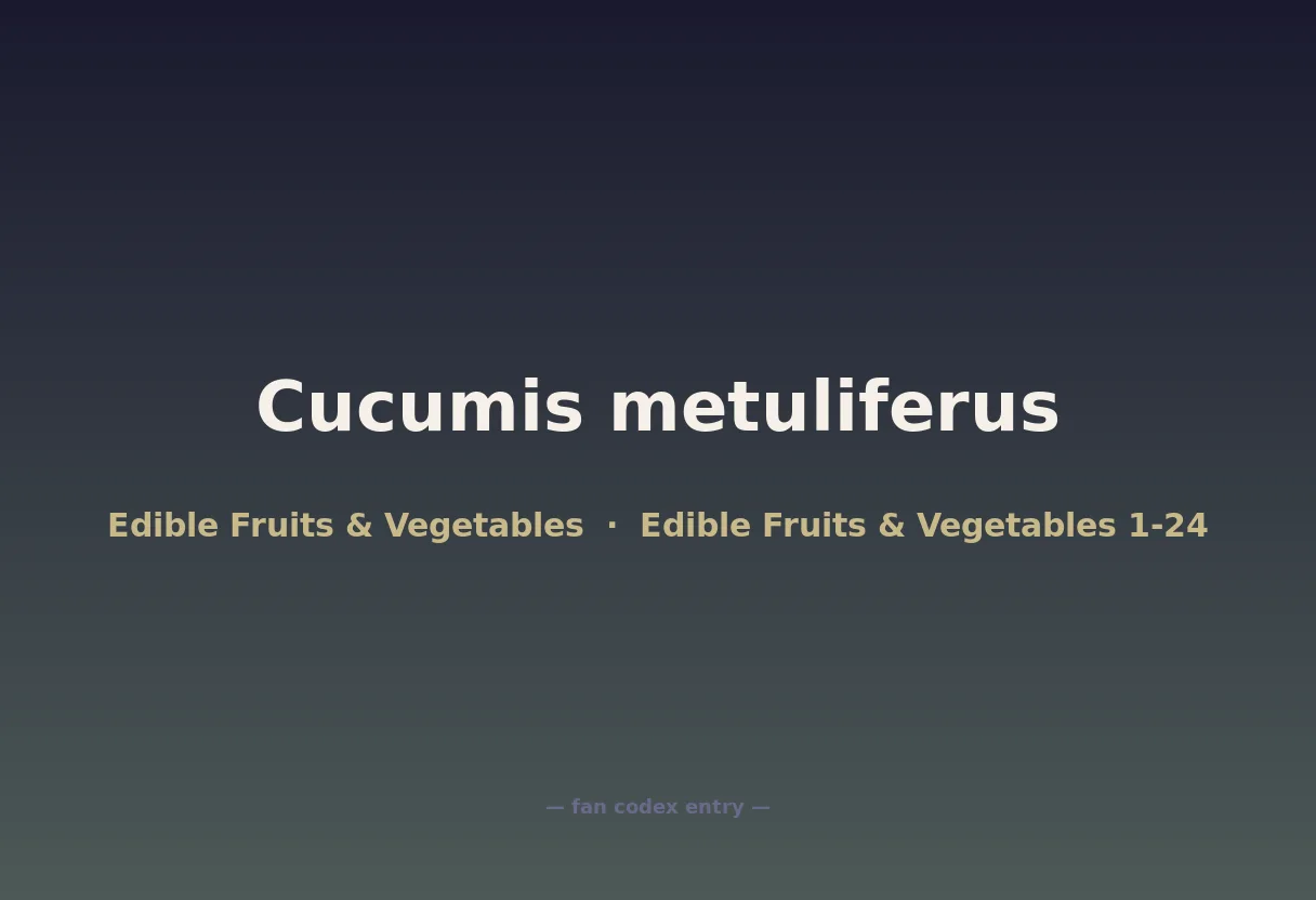 Cucumis metuliferus