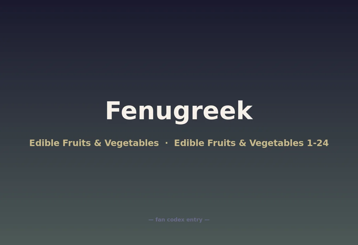 Fenugreek